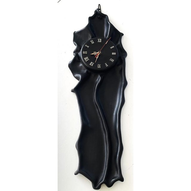 Large Handmade Leather Wall Clock, 1980s For Sale - Image 13 of 13