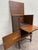 English Antique Federal Colonial English Mahogany Lift Top Radio Cabinet Console Stand For Sale - Image 3 of 16