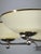 Art Deco Nickel Chandelier with Champagne Glass Shades, 1930s For Sale - Image 4 of 15
