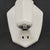Mid 20th Century Mid 20th Century Restored Art Deco White Porcelain Wall Sconce For Sale - Image 5 of 6