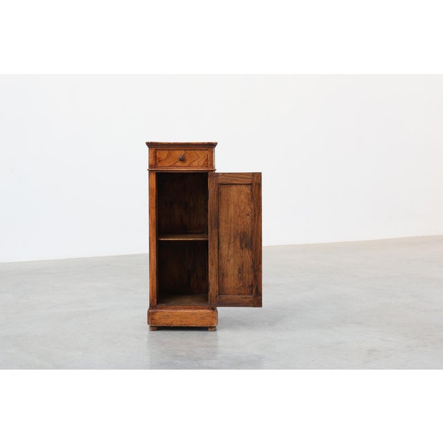 1920s Art Deco Walnut Bedside Cabinet, Belgium, 1920s For Sale - Image 5 of 13