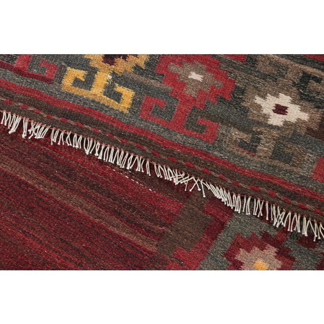 Textile Vintage Shahsavan Persian Kilim Runner With Stripes - Rug & Kilim For Sale - Image 7 of 7