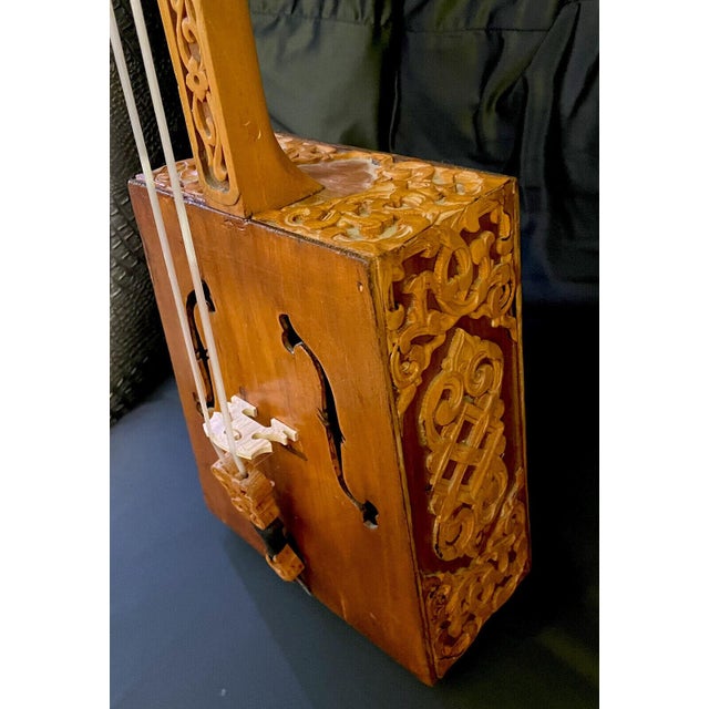 Vintage Traditional Mongolian Morin Khuur/Matouqin Horse Head