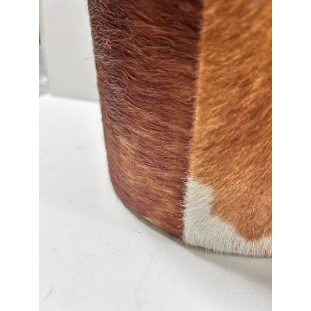 1980s Cowhide and Tooled Leather Ice Bucket, Western Ranch Barware For Sale In Louisville - Image 6 of 12