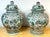 Asian Pair Monumental Chinese Famille Verte Buddhist Ginger Jars, Late Qing Dynasty For Sale - Image 3 of 18