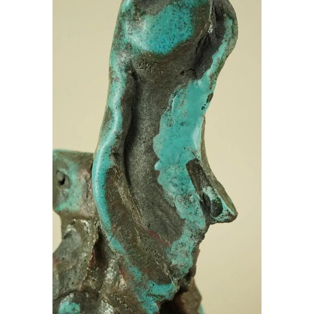 Antonia Campi, Surrealist Sculpture with Metallic Luster, 1960s, Ceramic For Sale - Image 16 of 18