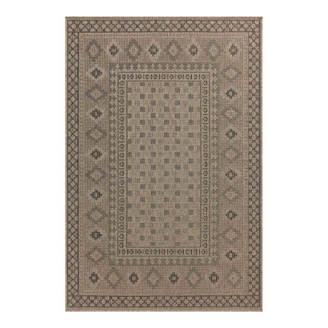 Chris Loves Julia x Loloi Providence Dove / Charcoal 8'-6" x 12' Area Rug For Sale