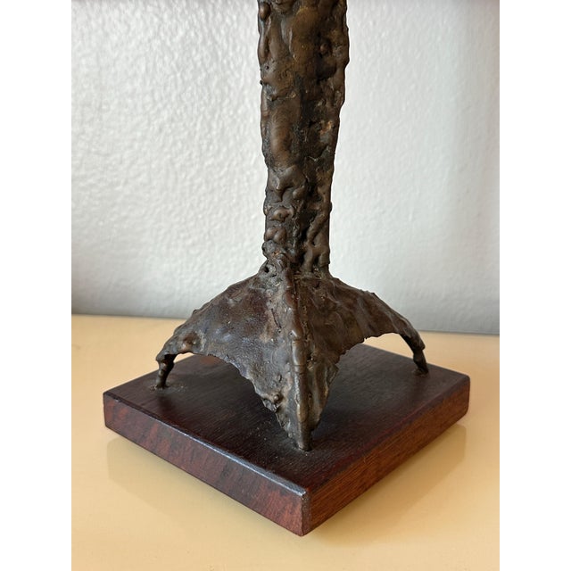 Brutalist Bronze Sculpture by Ralph Tazian For Sale - Image 9 of 12