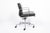 This authentic Eames for Herman Miller Soft Pad Management Height gray leather office chair from the Aluminum Group...