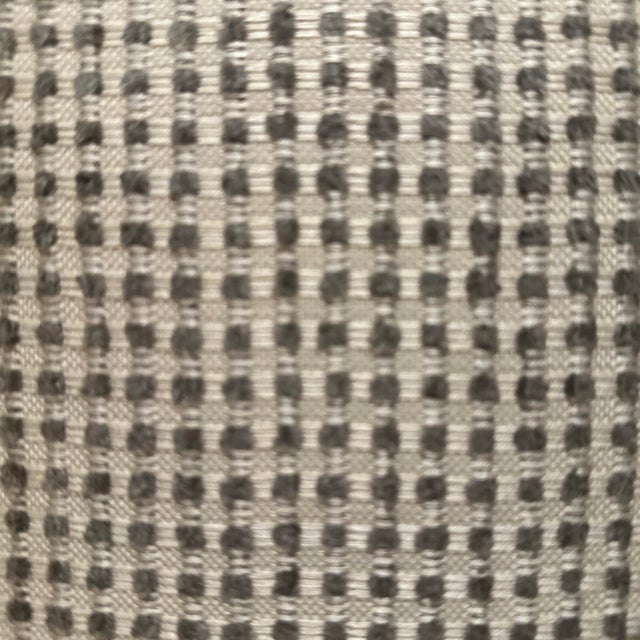 Double sided decorative pillow cover, handcrafted from cotton/velvet fabric with grey dots and beige background, 20”X14”,...