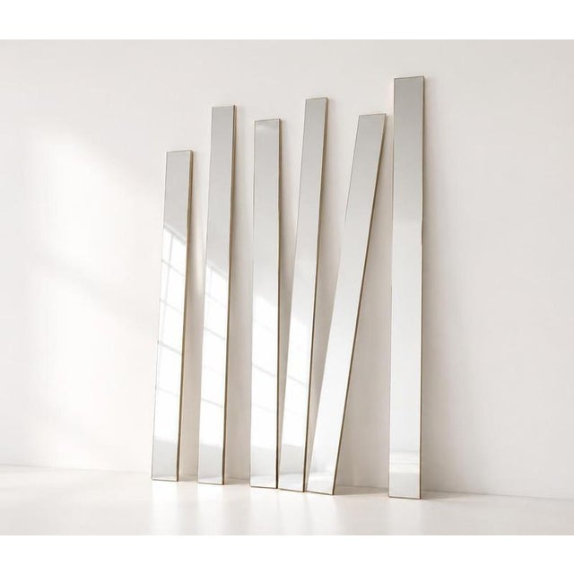 Gold Forest Silver Maxi Modular Wall Mirror by GTG Design Couture For Sale - Image 8 of 9