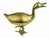 Mid 20th Century Mid 20th Century Large Heavy Solid Gold Brass Duck Figurine Model For Sale - Image 5 of 7