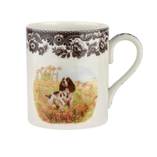 English Spode Woodland Dogs 16 oz. Mug, English Springer Spaniel For Sale - Image 3 of 3