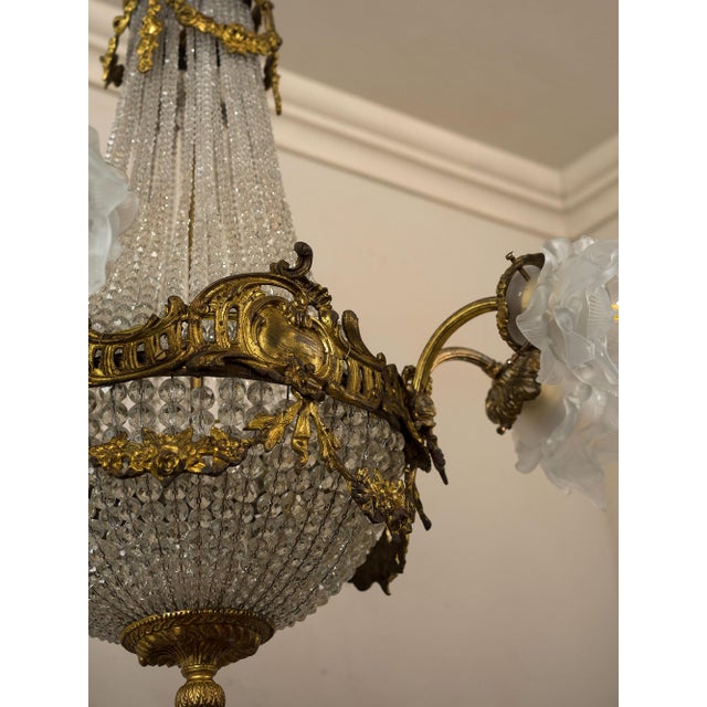 Gold Antique Belle Époque Hot Air Balloon Chandelier, 1890s For Sale - Image 8 of 14