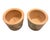 Coastal A Pair of Vintage Solid Teak Hand-Painted Floral Cache Pots For Sale - Image 3 of 12