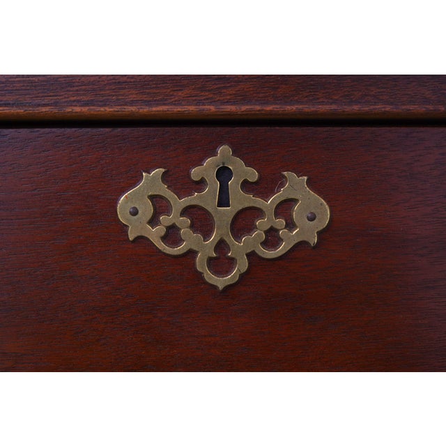 Baker Chippendale Mahogany High Chest of Drawers For Sale - Image 10 of 16