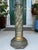 Fine Antique 1800s Verde Antico Marble Column Pedestal Ft. Gilded Corinthian Capital For Sale - Image 4 of 15