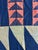 Antique American Flying Geese Patterned Satin Quilt with Skirts For Sale - Image 12 of 12