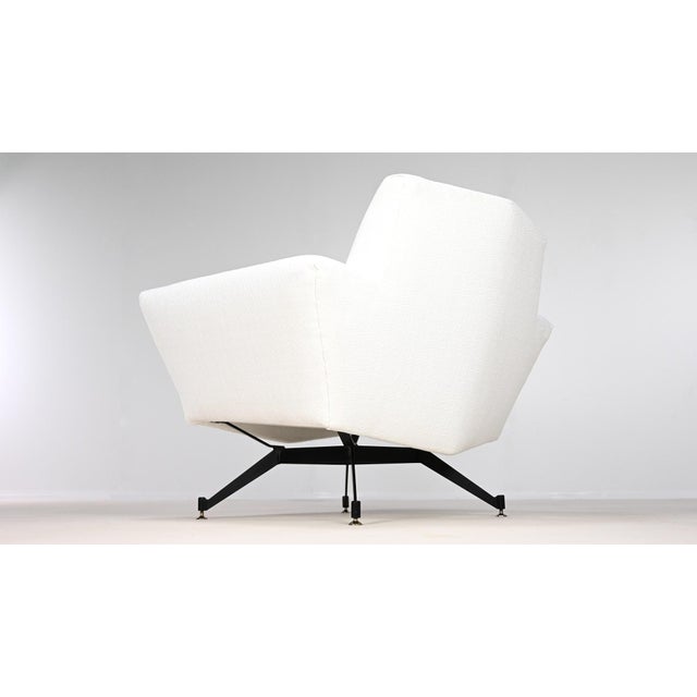 Set of Model M530 Lounge Chairs by Studio Tecnico A.P.A for Lenzi. Italy, 1950s For Sale - Image 9 of 15