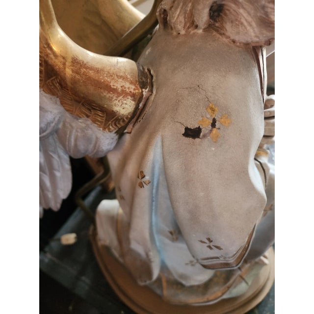 Antique Angel Lamps - a Pair For Sale - Image 13 of 17