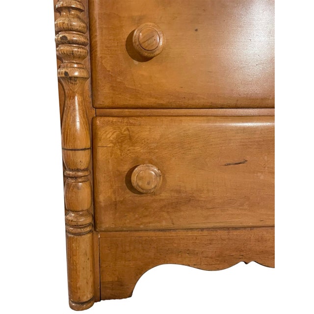 1950s 1950s Virginia Maple Tall Wood Dresser For Sale - Image 5 of 9