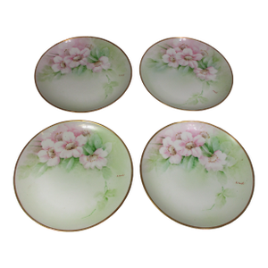 Vintage Richard Ginori Italian Hand Painted Salad/ Dessert Plates- Set of 4
