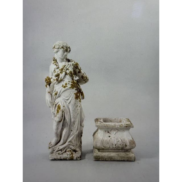 Gray Garden Sculpture in the Form of an Ancient Goddess, 1890s-1910s For Sale - Image 8 of 17