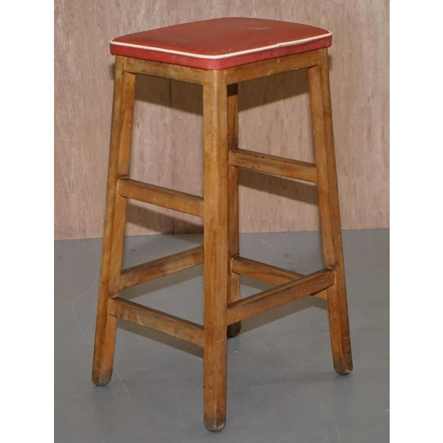 Wood Progressive Modern Stools, Set of 3 For Sale - Image 7 of 18