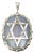 9k Yellow Gold & Jade Star of David Pendant For Sale