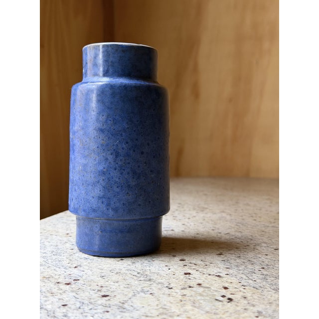 Mid-Century Blue Studio Pottery Vases from Ceramano & Zaalberg, Europe, 1960, Set of 4 For Sale - Image 15 of 18
