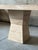 Postmodern 1970s Maurice Villency Italian Travertine Pedestal Table For Sale - Image 3 of 7
