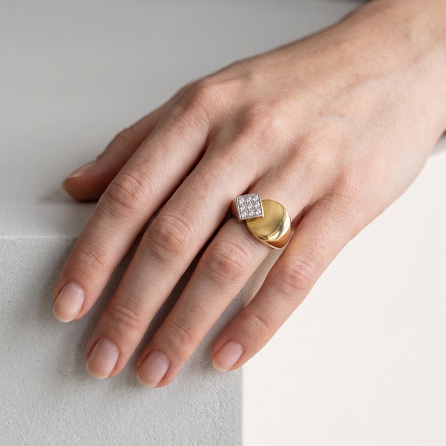 A signed Fred Paris signet ring from circa 1960. Fred, founded in Paris in 1936, became one of the most celebrated names...