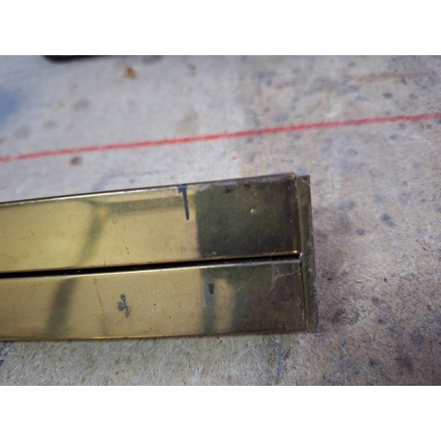 Coffee Table in Brass and Smoked Glass, 1960s For Sale - Image 6 of 7