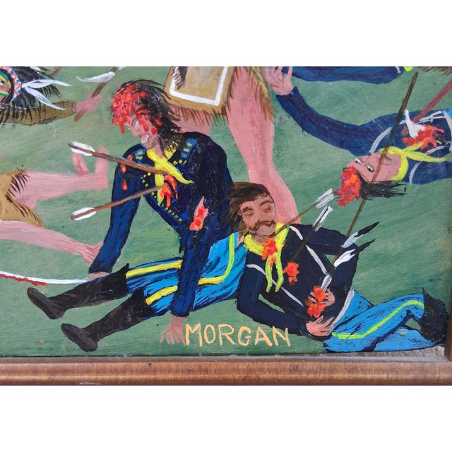 Late 20th Century General Custer's Last Battle Oil on Canvas by Justin Wilbur Morgan 1929-2009 For Sale - Image 6 of 9