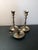 GORGEOUS Vintage LOT of 3 Solid Brass Candlestick Holders Made in India. Tall pair are 6" tall Chamberstick is 4"...