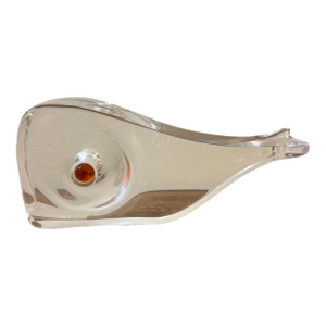 Vintage Mid-Century Lucite Whale Sculpture, Cubist Modern