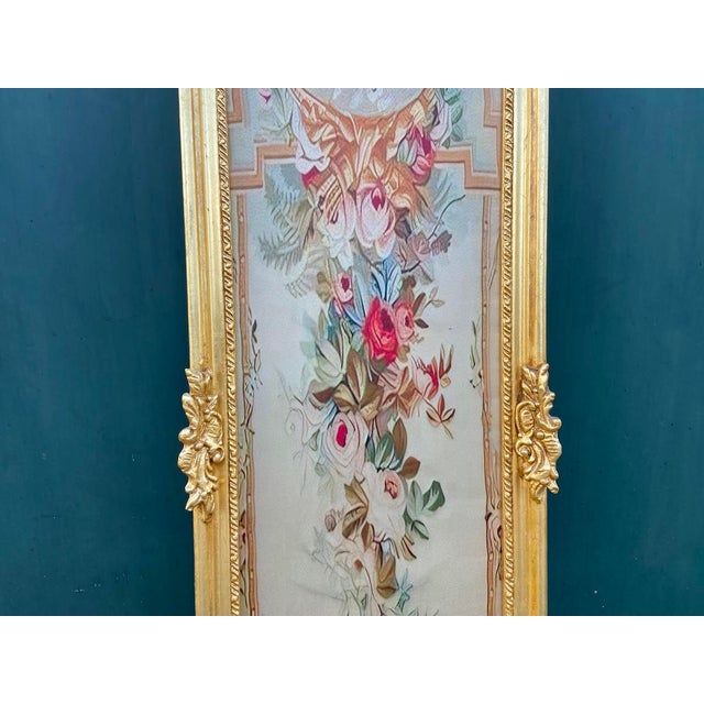 1960s French Louis XVI Gold Beech Floral Wall Art For Sale - Image 4 of 10