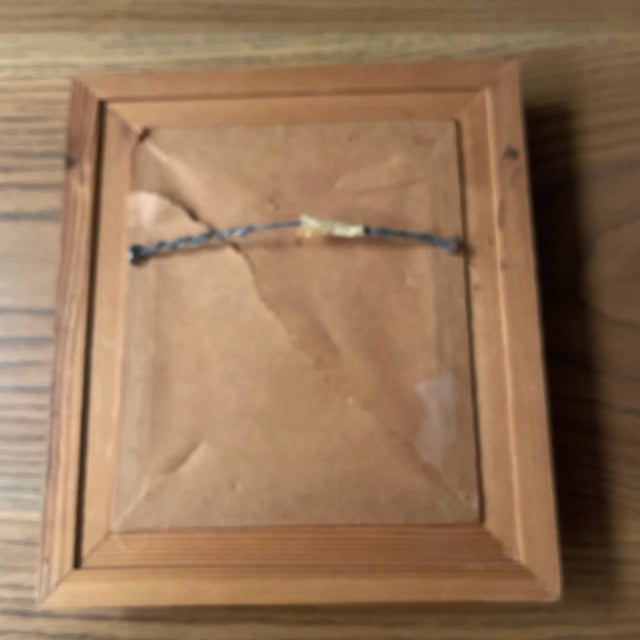 Nantucket Artist Phoebe Evans Dey Original Signed Watercolor of Pansies For Sale - Image 4 of 7