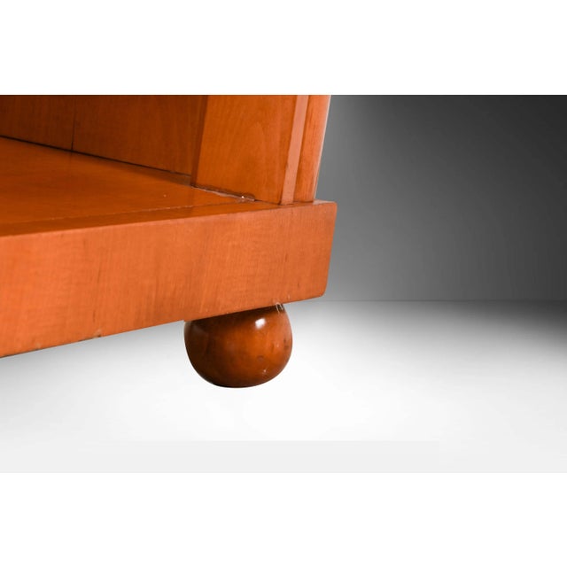 Contemporary 1980s Pair of Biedermeier Style Nightstands Hickory White For Sale - Image 3 of 11