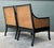 Vintage Carved Bamboo Cane Lounge Chairs - A Pair For Sale - Image 10 of 12