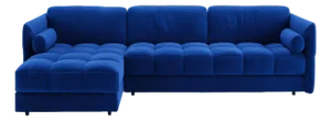 Link Sectional Sofa in Blue Velvet by Moanne