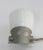 Mid-Century Modern Vintage German Industrial Opaline Sconce For Sale - Image 3 of 9