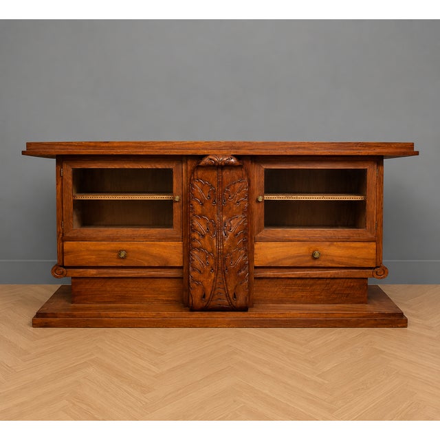Art Deco Sideboard in Walnut, 1960s For Sale - Image 3 of 3