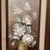 Vintage Painting on Driftwood “White Peony“ by Robert Cox (1934- 2001) Framed For Sale - Image 4 of 12