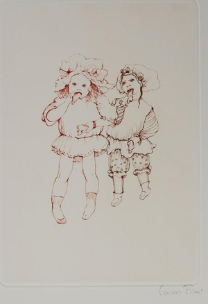 Léonor Fini, Les gourmandes, Etching