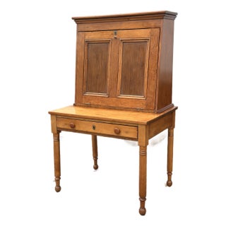 Antique American Pine Secretary For Sale