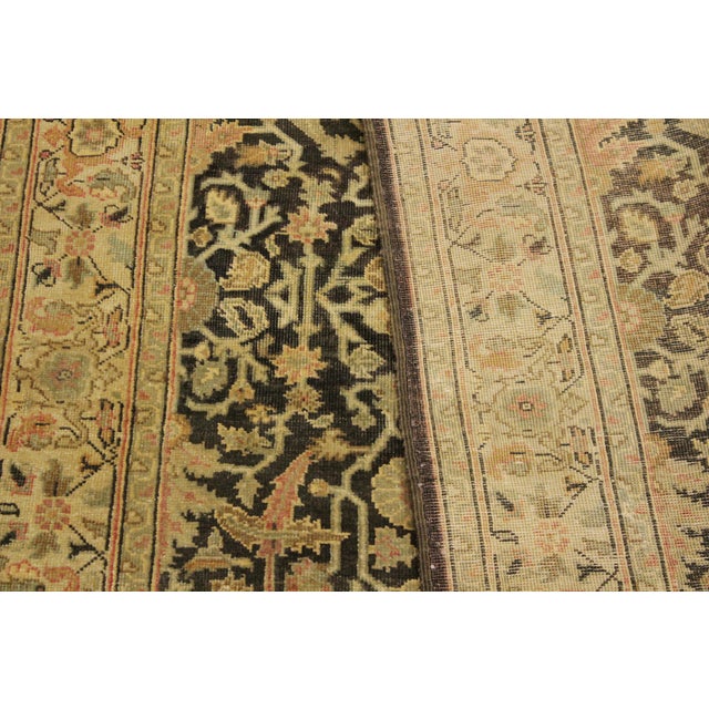 Boho Chic Lavastone Charcoal/Beige Wool Rug - 4'0'' X 5'8'' For Sale - Image 10 of 10