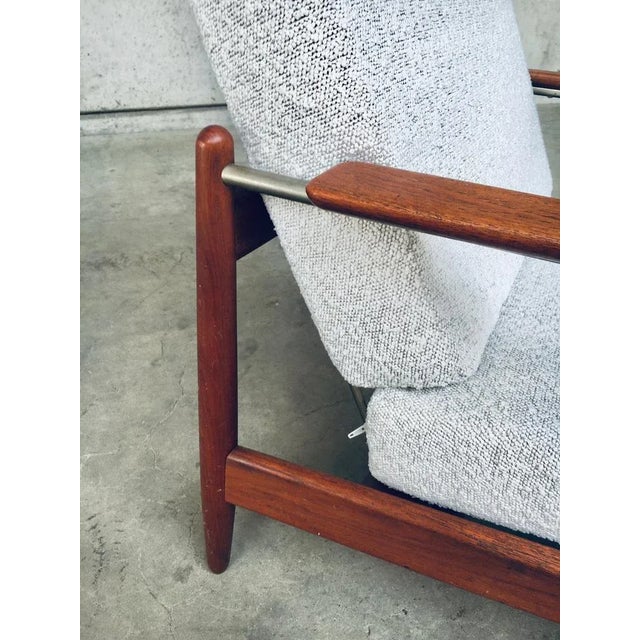 Metal Mid-Century Modern Scandinavian Armchair, Denmark, 1960s For Sale - Image 7 of 18