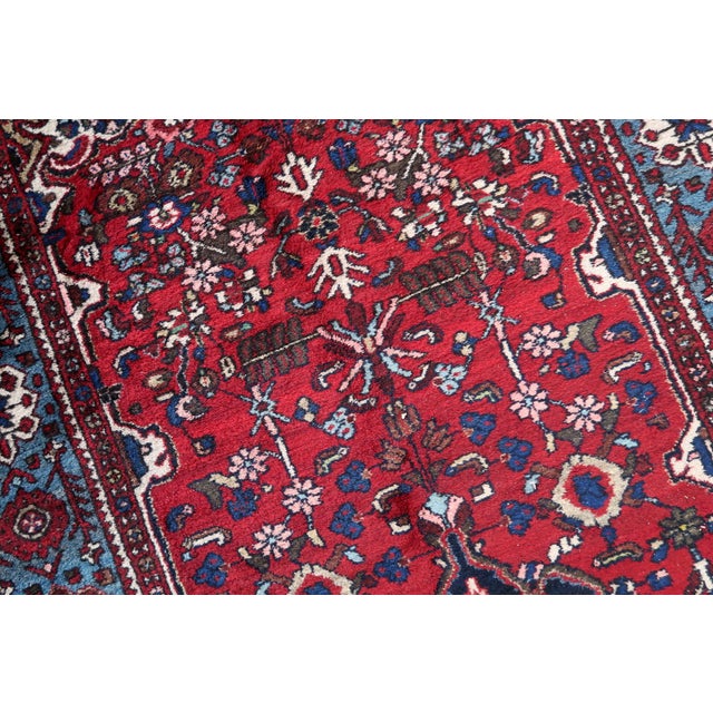 1960s, Handmade Vintage Persian Malayer Rug 5.4' X 10.6' For Sale In New York - Image 6 of 15