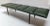 Custom “Milano” Metal Bench With Green Leather Seat For Sale - Image 9 of 9